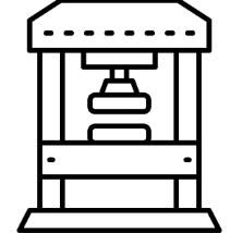 Prensa hidráulica en Mecanizados Mecatron